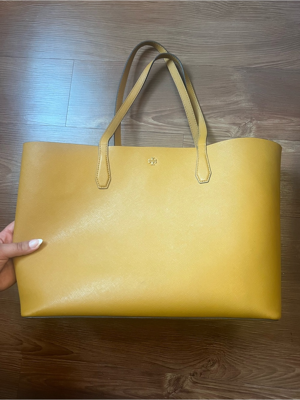 Tory Burch Tan Saffiano Leather Tote